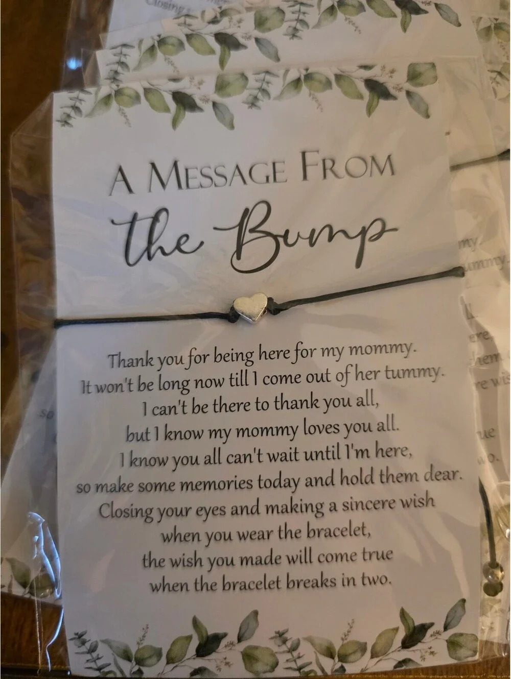 50 piece  Charm Bracelet with Sentimental Card